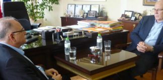 Επίσκεψη στο Δήμαρχο Λαρισαίων πραγματοποίησε ο Δημήτρης Παπαδημούλης