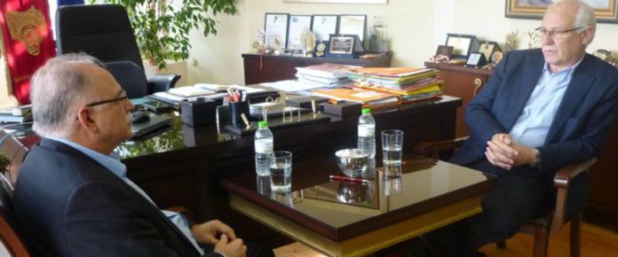 dimarxos kalogiannis Επίσκεψη στο Δήμαρχο Λαρισαίων πραγματοποίησε ο Δημήτρης Παπαδημούλης